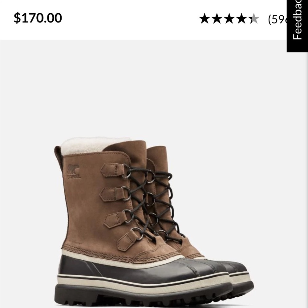 Men’s Sorel Caribou Boots Size 8.5